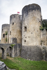 Fototapeta na wymiar Fortified French medieval town