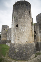 Fototapeta na wymiar Fortified French medieval town