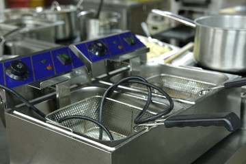 Interior of a cafe kitchen