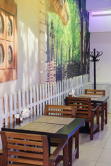 Interior of a restaurant