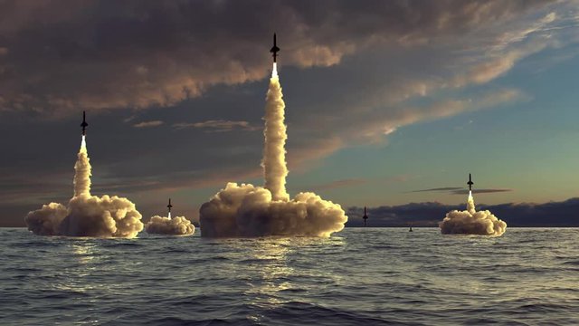 rockets take off from underwater