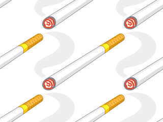 Cigarette icon pattern