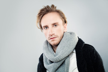 Young Man with Fashion Hairstyle