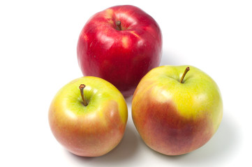 Apples isolated on white background