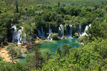 Kravice waterfalls and Trebizat river in Bosnia and Herzegovina 