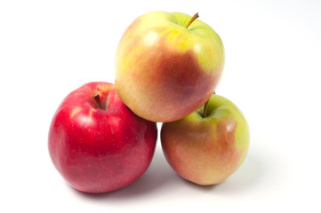 Fresh apples isolated on a white background