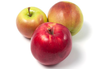 Fresh apples isolated on a white background