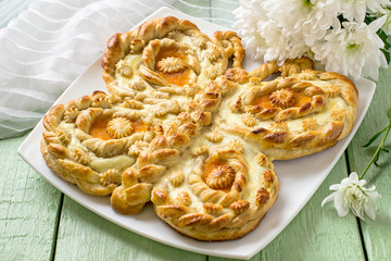 The original festive cake in shape of a butterfly