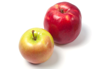 Fresh apples isolated on a white background