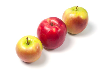 Apples isolated on white background