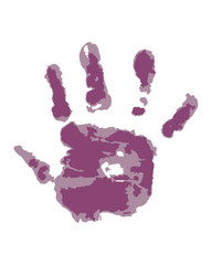 Human hand on white background vector