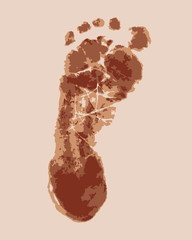Human trace vector illustration