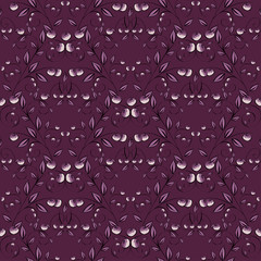 Berries Abstract seamless pattern. 