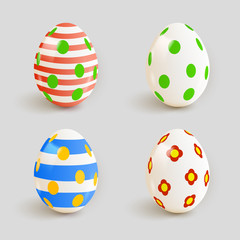 Set of color Easter eggs. Vector