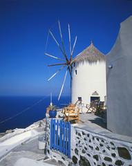 Windmühle auf Santorin
