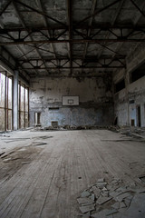 Fototapeta na wymiar Sports Hall in Pripyat