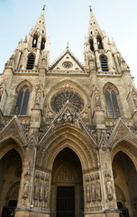 Fototapeta na wymiar Basilica of Saint Clotilde , Paris, France.