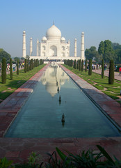 Obraz premium Taj Mahal mausoleum complex in Agra, India