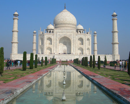 Taj Mahal mausoleum in Agra, India
