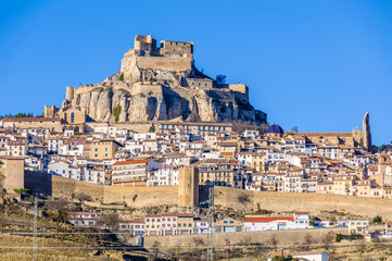 Fototapeta premium View of the village of Morella, Spain