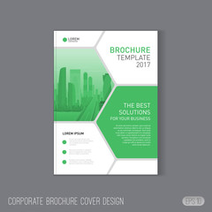 Brochure cover design template