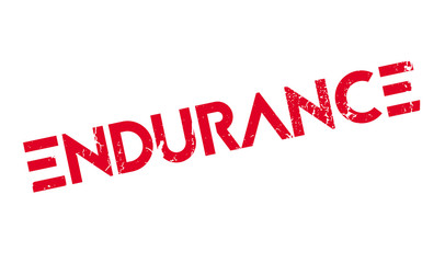Endurance rubber stamp. Grunge design with dust scratches. Effects can be easily removed for a clean, crisp look. Color is easily changed.