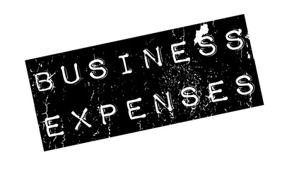 Business Expenses rubber stamp. Grunge design with dust scratches. Effects can be easily removed for a clean, crisp look. Color is easily changed.