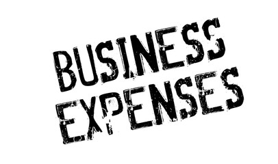 Fototapeta premium Business Expenses rubber stamp. Grunge design with dust scratches. Effects can be easily removed for a clean, crisp look. Color is easily changed.