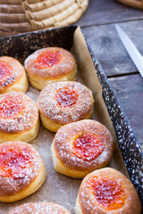 donut and powdered sugar