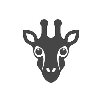 Giraffe face icon