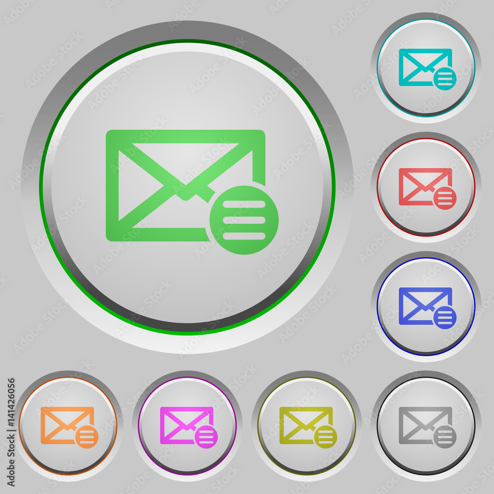Poster mail options push buttons