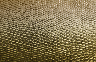 Golden snake skin texture background