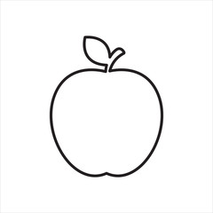 apple, fruit, icon, vector illustration eps10
