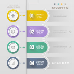 Infographics design template with icons, process diagram, vector eps10 illustration