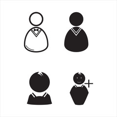 avatars, user, man, icon, vector illustration eps10