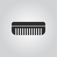 hair brush vector icon