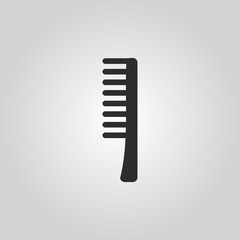 hair brush vector icon
