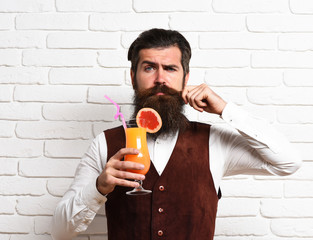 Fototapeta premium serious handsome bearded man