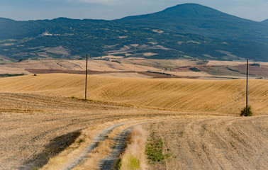 Obraz premium panorama of the Tuscan land in Italy