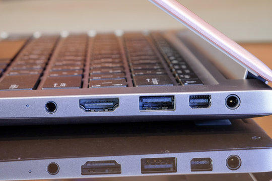 Ports to connect of laptop a new model.