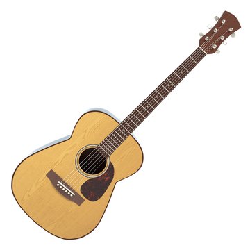 3d illustration of an acoustic guitar
