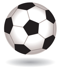 football soccer ball isolated on a white background