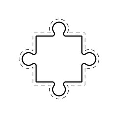 puzzle creativity innovation image outline vector illustration eps 10
