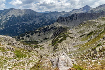 Fototapeta na wymiar Amazing View From Banderitsa pass, Pirin Mountain, Bulgaria