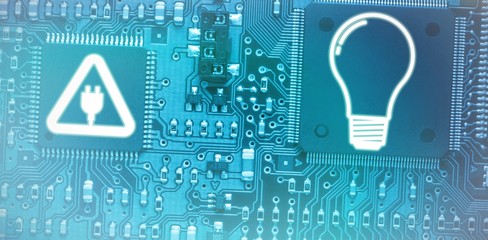 Composite image of te158_electrician_icons_all