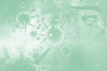 Composite image of virus 3d