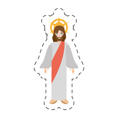 cartoon jesus christ christianity image vector illustration eps 10