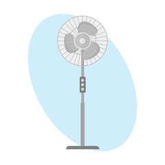 Turbine icon propeller fan rotation technology equipment blade wind ventilator and propeller equipment generator vector illustration.