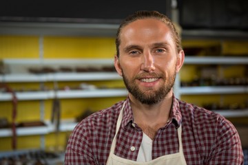 Fototapeta premium Portrait of confident male staff