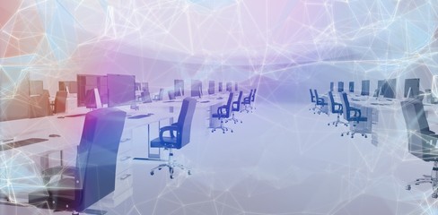 Composite image of black background with shades 3d